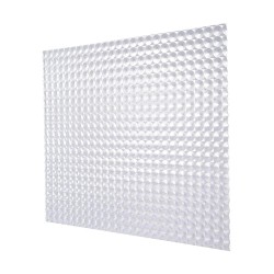Prismatic Diffuser Clear Plastic Panel For Ceiling Lights